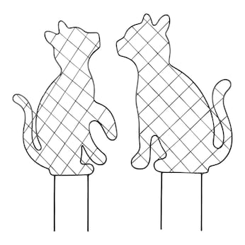 Tuteurs «Chat», 2 pièces