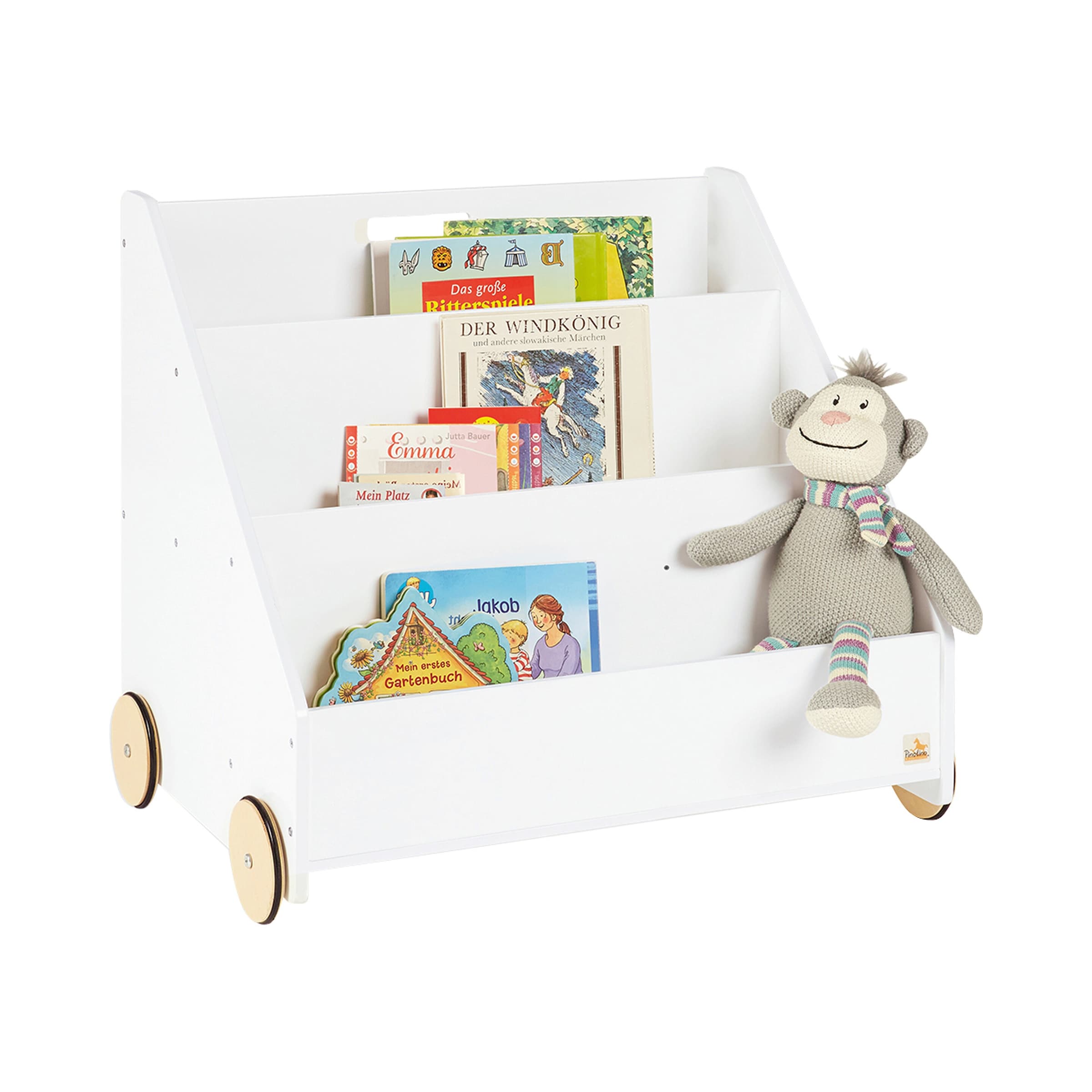 Pinolino Bücherregal Lasse mit Rollen