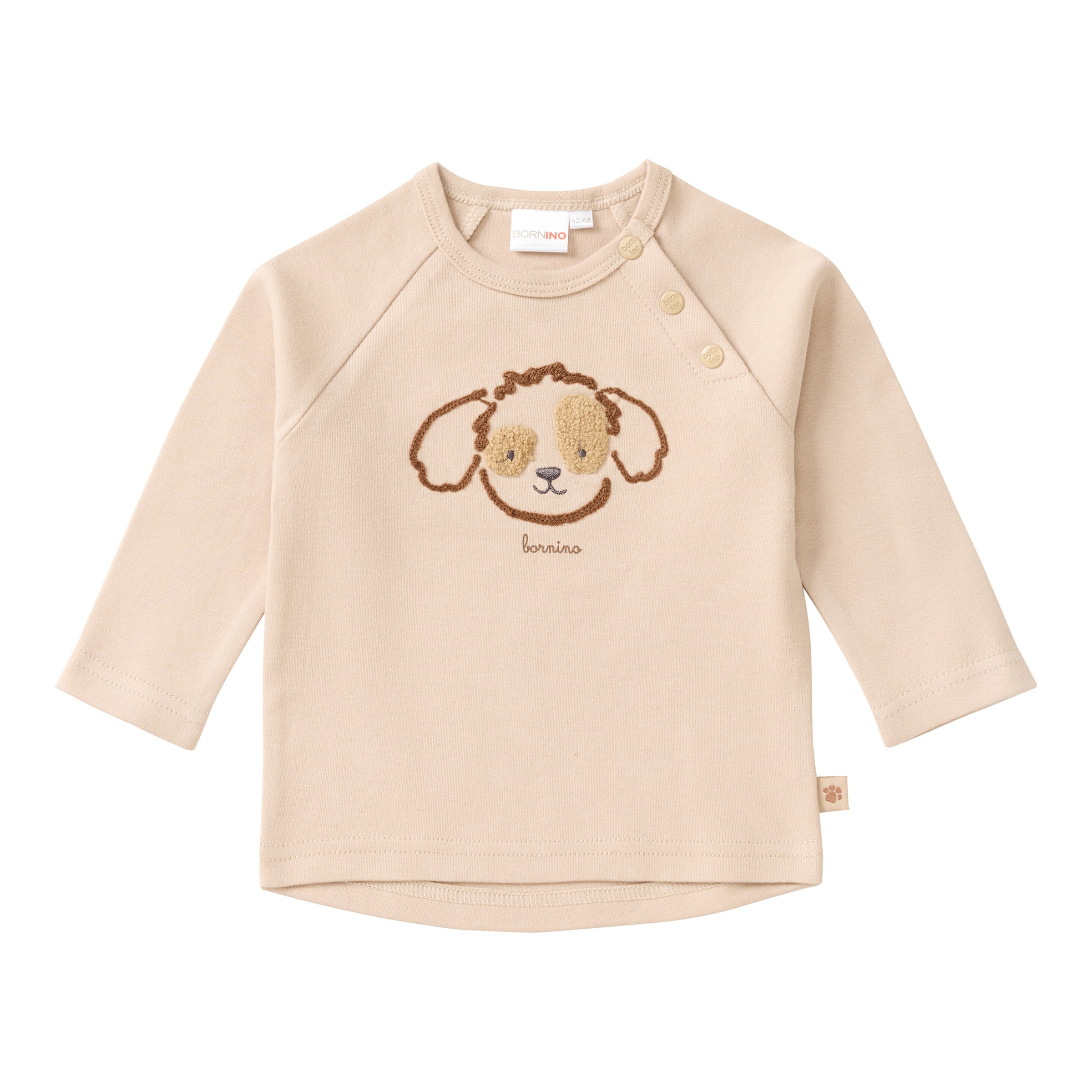 Bornino Cuddly Friends Raglanshirt langarm Hund