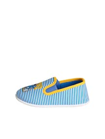 Jungen Stoff-Hausschuhe mit Gummizug