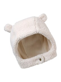 Baby-Set: Mütze, Rundschal & Fäustlinge aus Teddyfleece