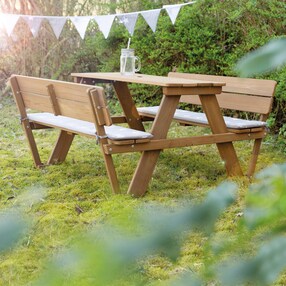 Kindersitzgruppe 'PICKNICK for 4' Outdoor +, mit Lehne  Outdoor +