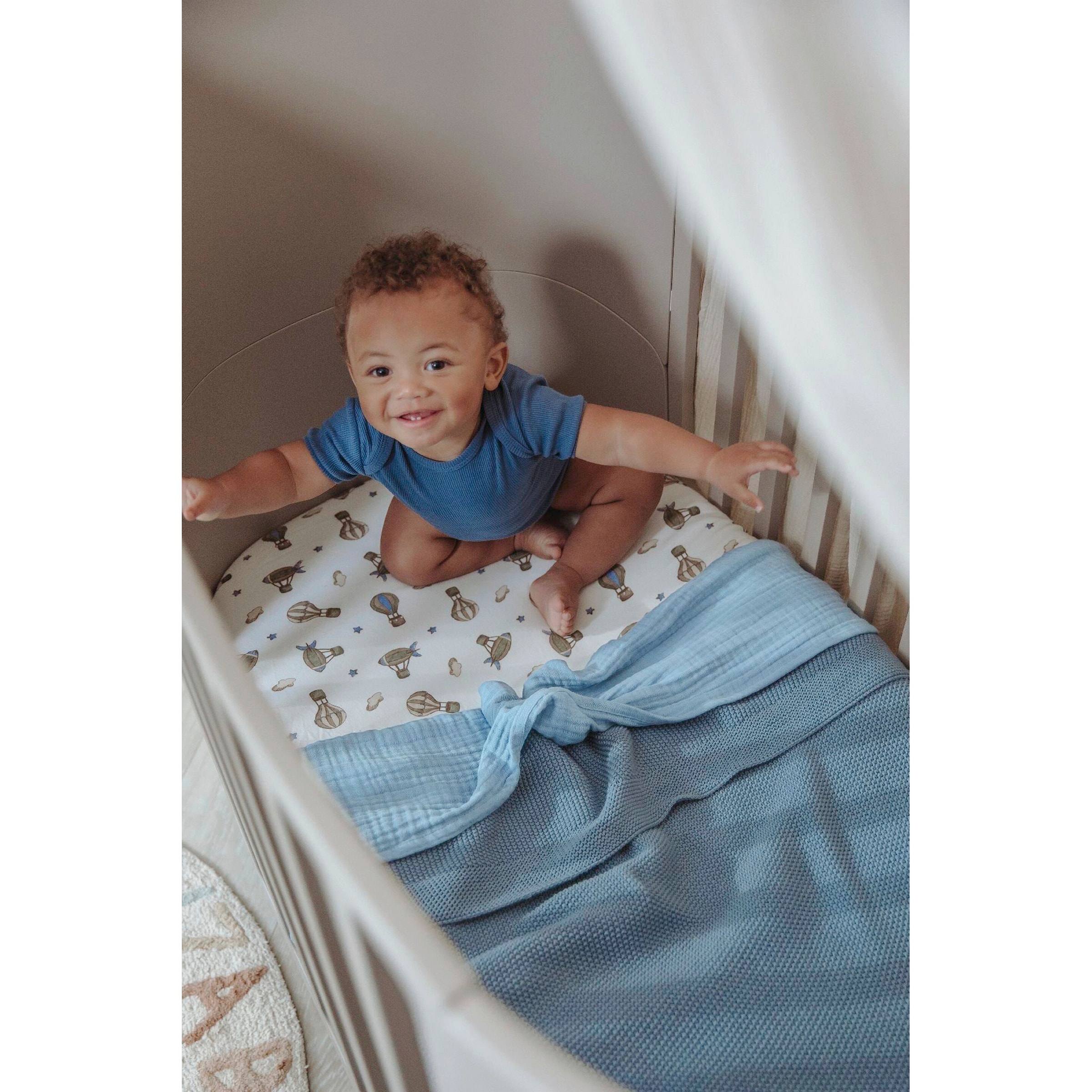 Babydecke Strick Mini Relief 75x100 cm