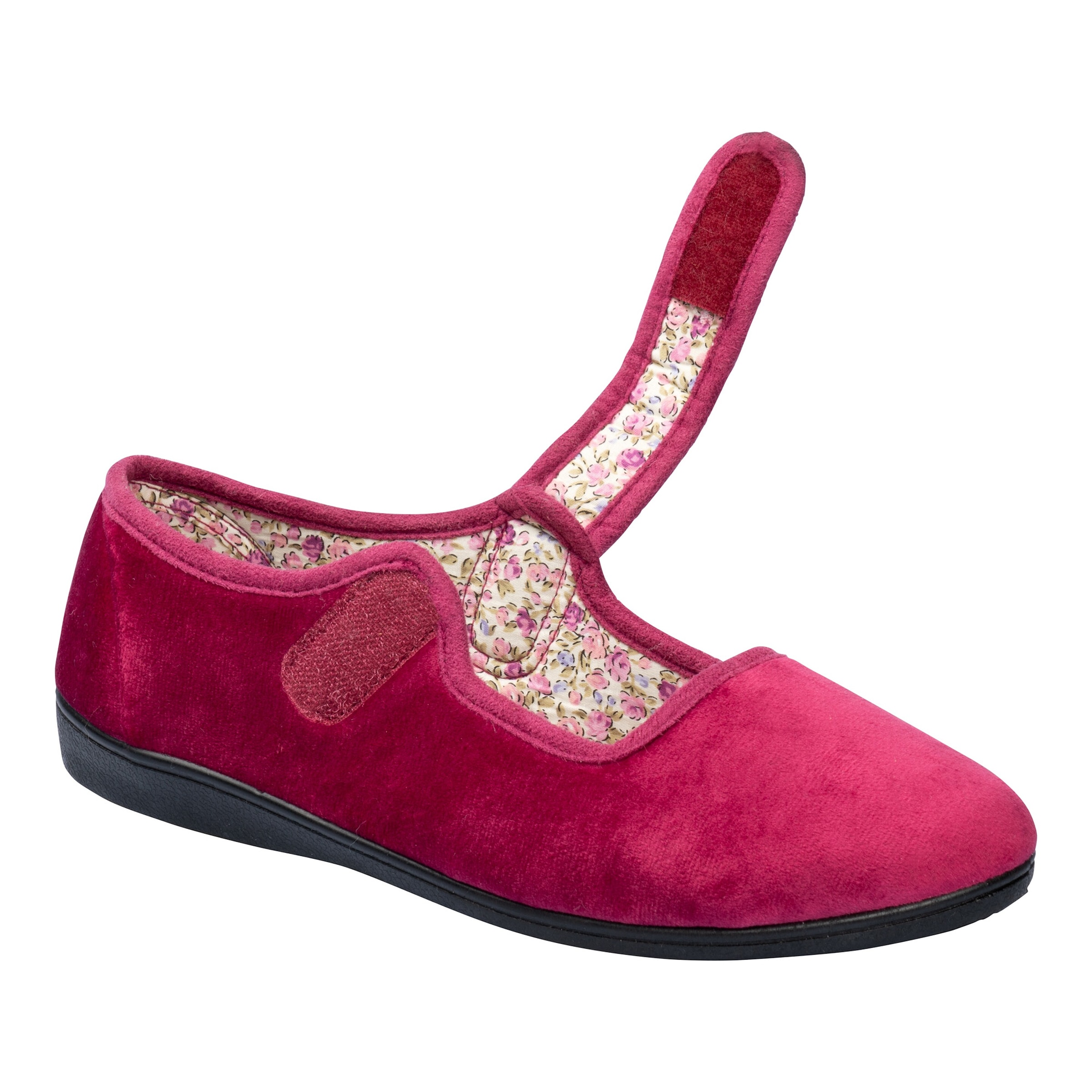 Übergangs-Hausschuhballerina „Rose“ mit Wechselsohle