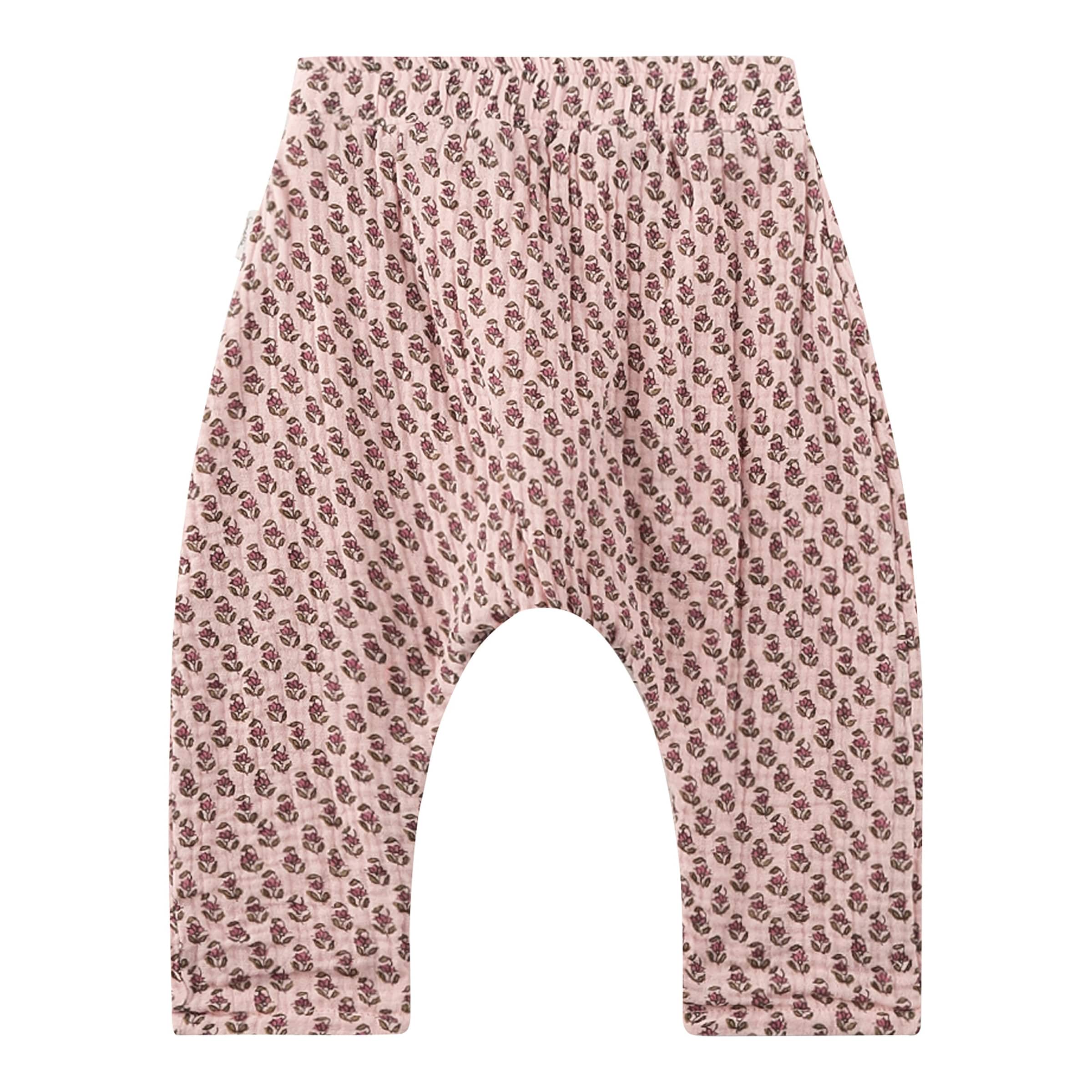 Sanetta Musselin-Hose Blumen gefüttert