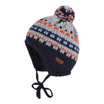 Jacquard-Strickmütze