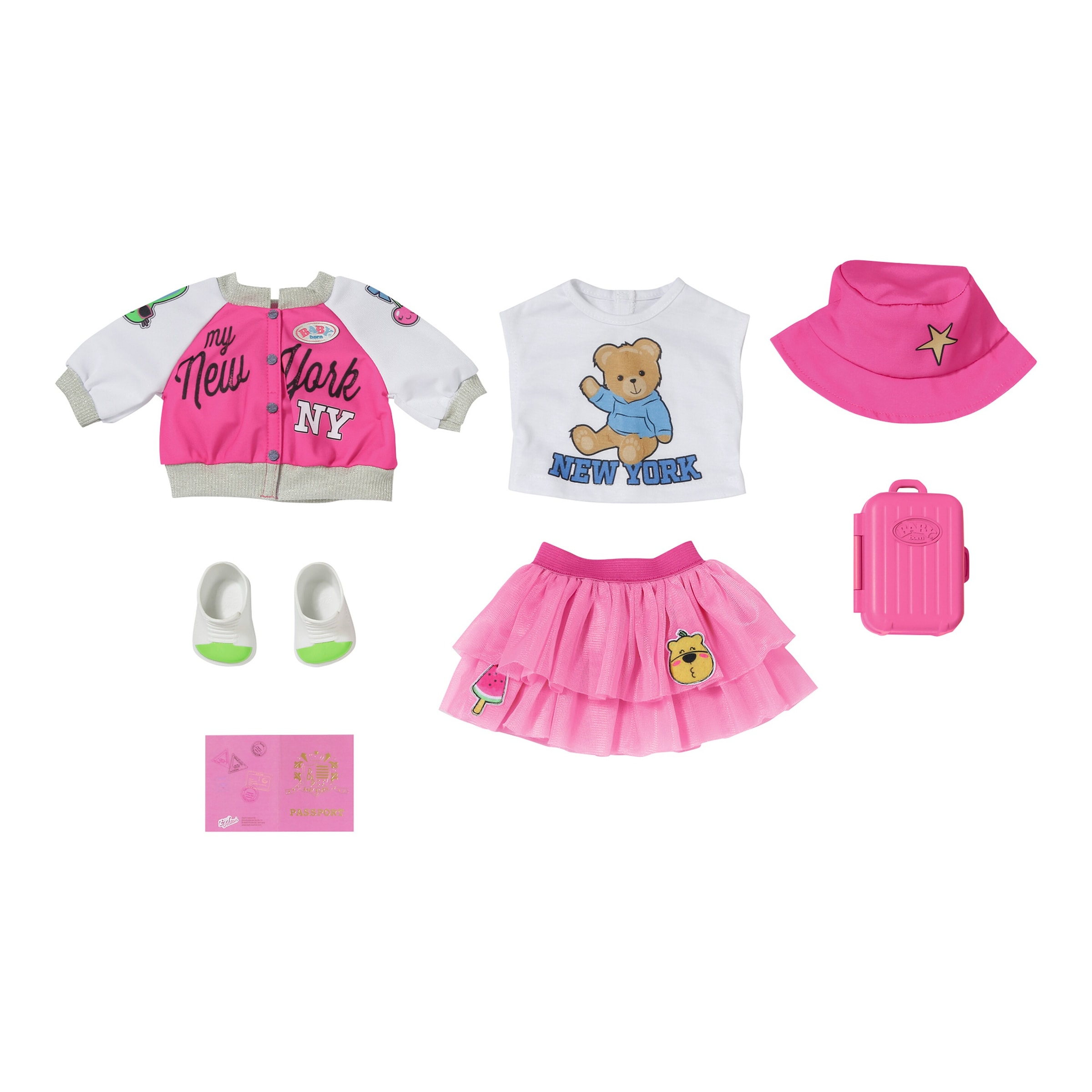 Zapf Creation Baby Born Puppen Outfit Deluxe Reise 43cm