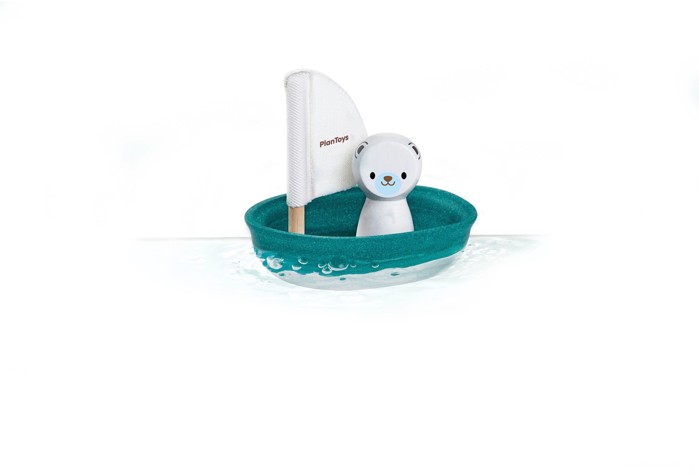 Plantoys Segelboot Eisbär