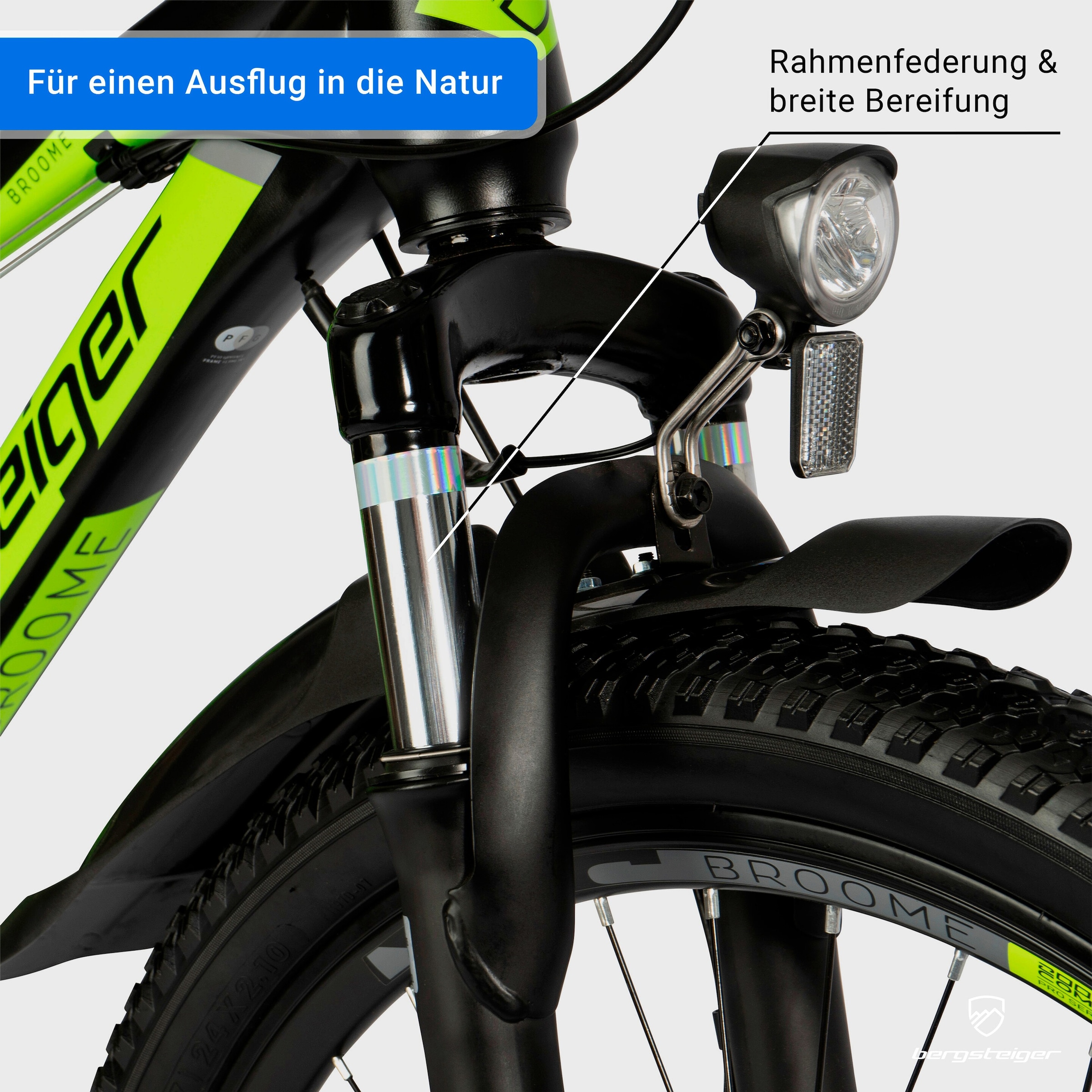 Bergsteiger Mountainbike Broome 24 Zoll / 26 Zoll