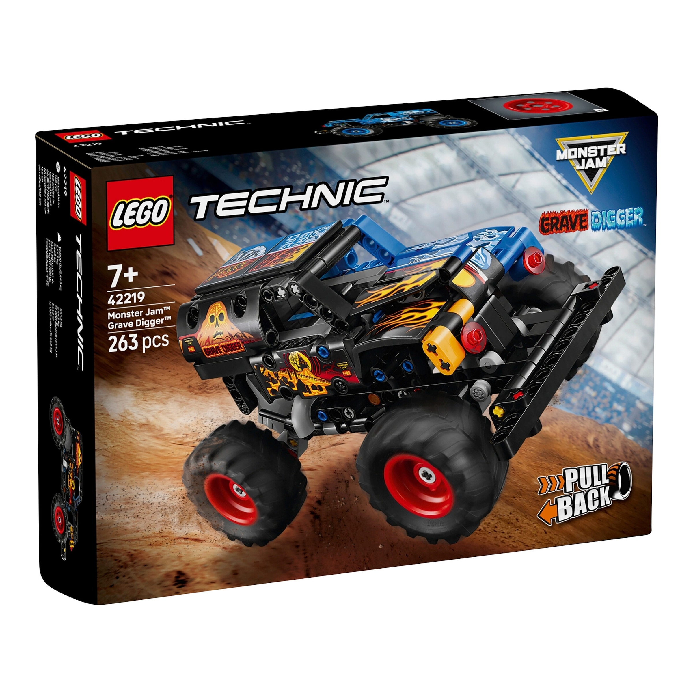Lego® Technic 42219 Monster Jam™ Grave Digger™ Feuer und Eis