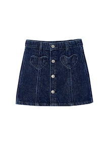 Mädchen Jeansrock mit Knöpfen