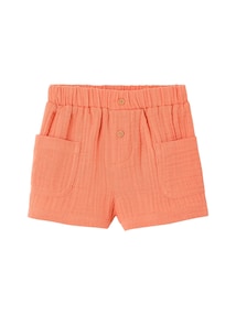 Shorts Mädchen Baby mit Dehnbund, Musselin