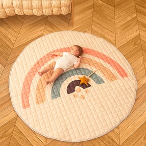 Krabbeldecke XXL gesteppt 150 cm