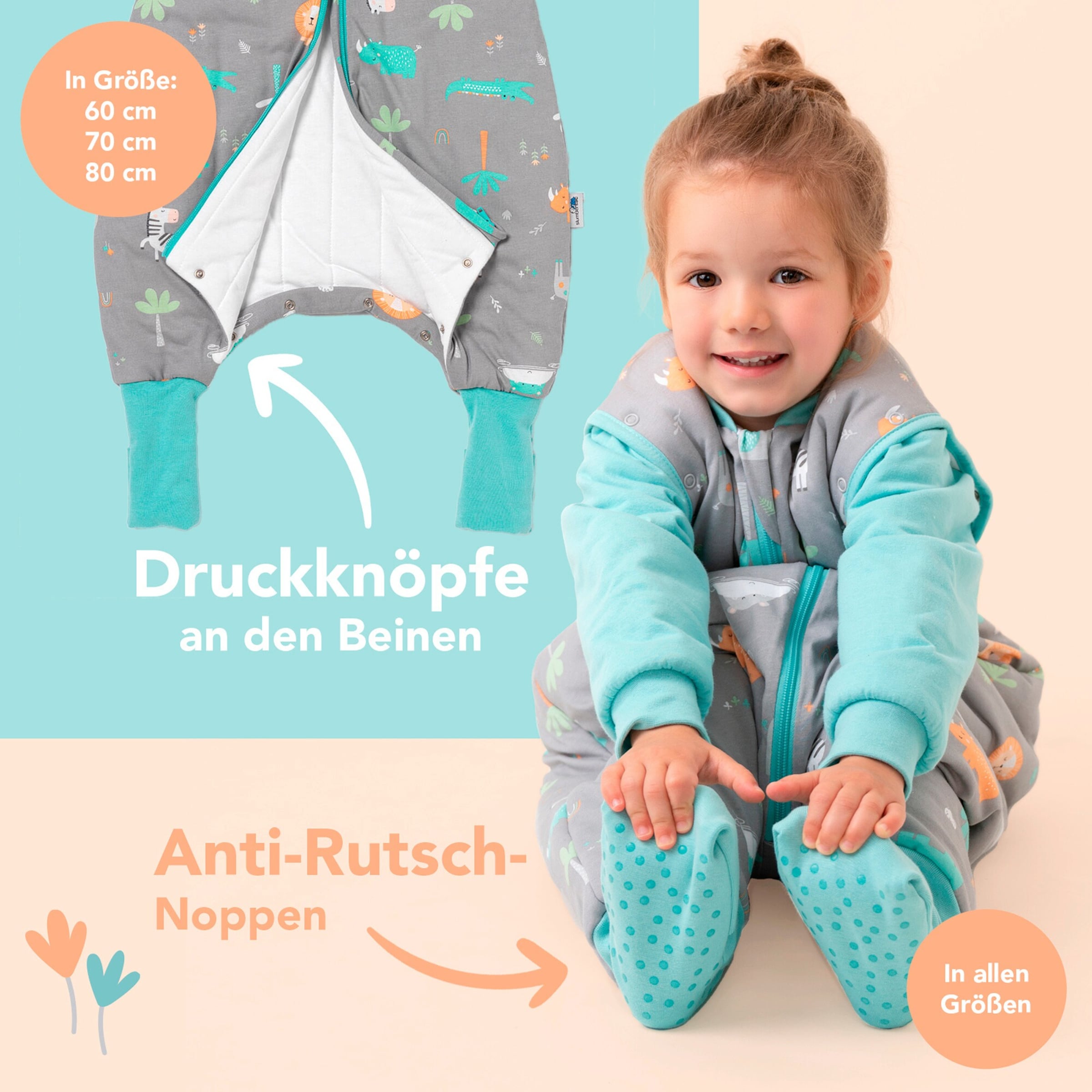 Schlummersack Schlafsack mit Füßen 1.0 Tog