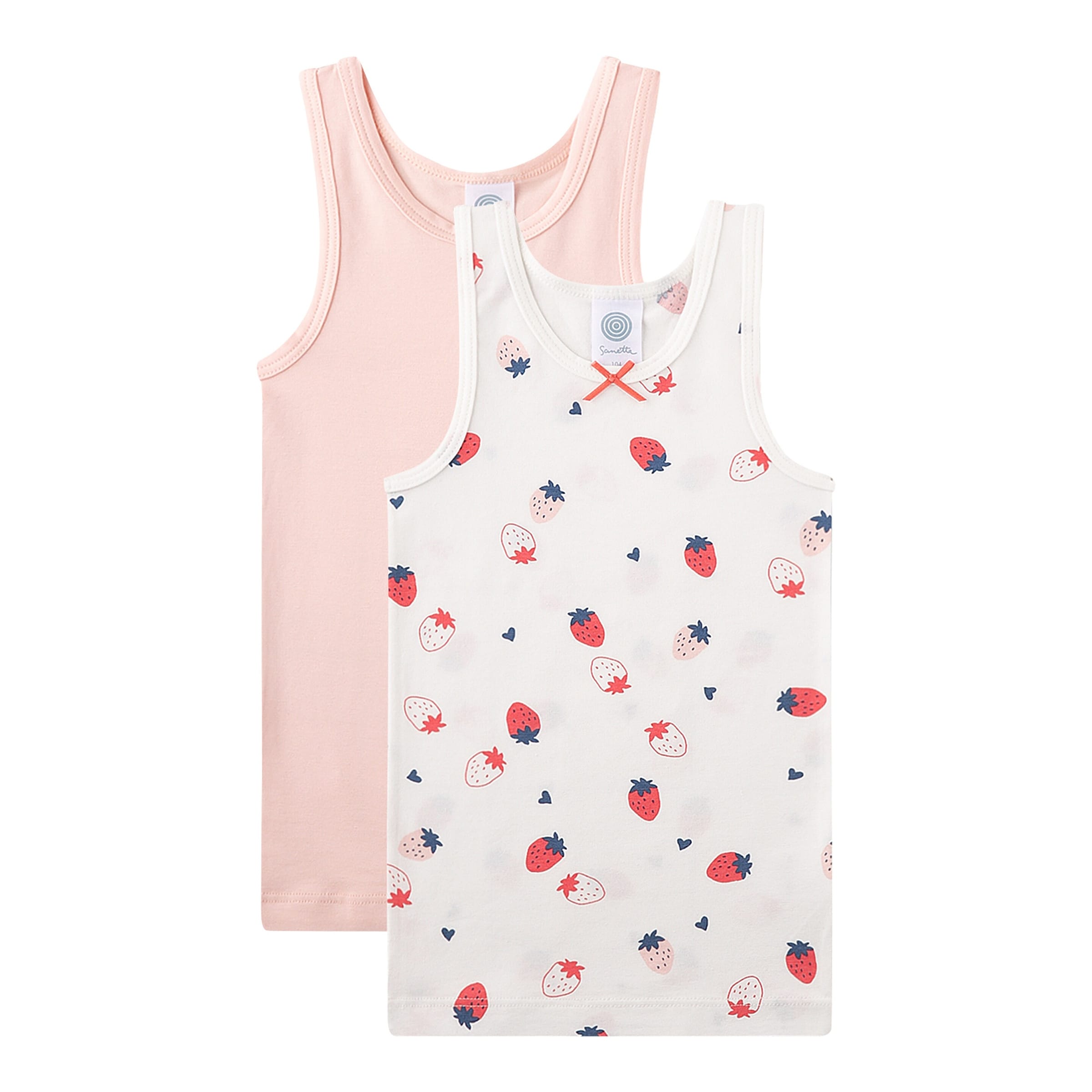 Sanetta 2er-Pack Unterhemden Erdbeeren