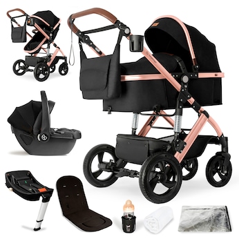 Kinderwagen Nizza + Babyschale + Isofix-Station
