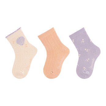 3er-Pack Socken Muschel Ajour