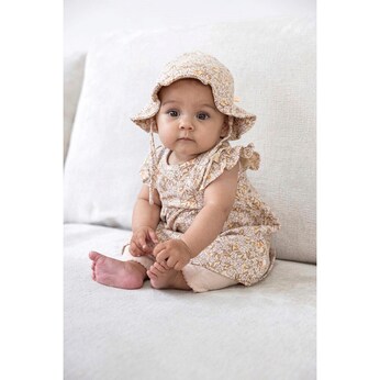 Krepp-Kleid Flügelarm Blumen