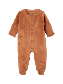 Baby Schlafanzug mit Tier-Applikation oder Herzstickerei