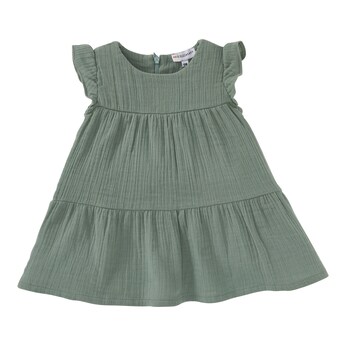 Musselin-Kleid kurzarm