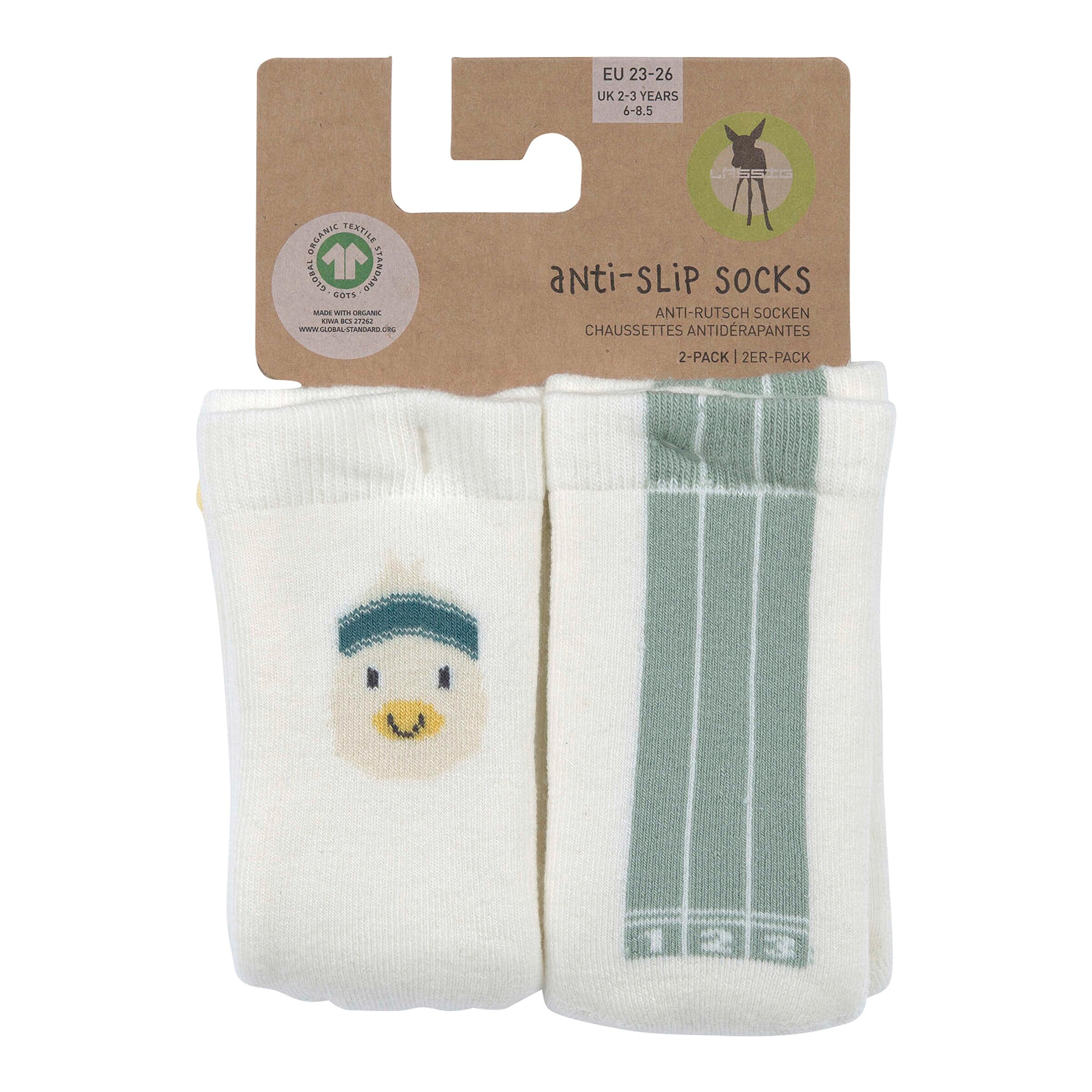 Thumbnail - Lässig 2er-Pack ABS Socken Ente Streifen