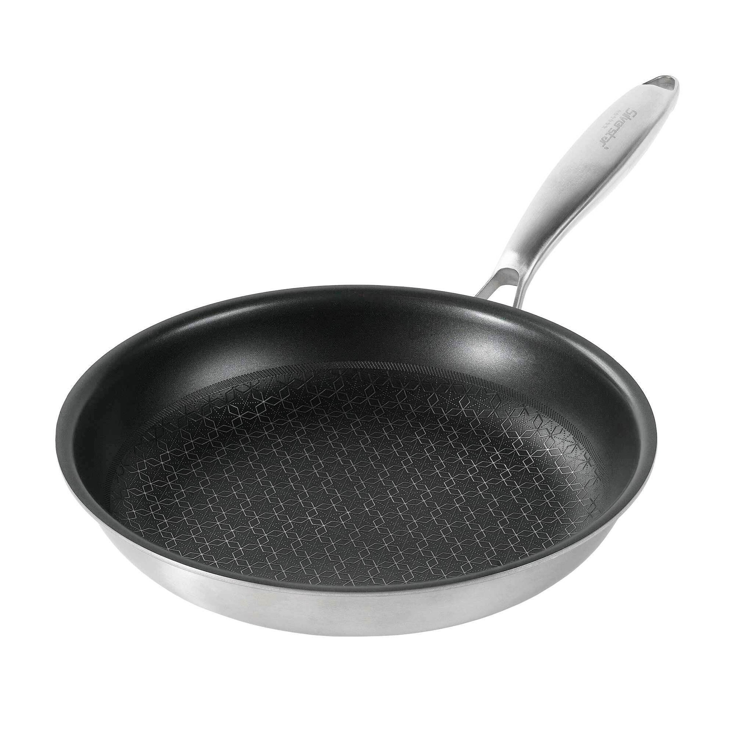 SILVERSTAR Edelstahlpfanne Bratpfanne 24 cm | ohne Deckel