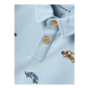 Poloshirt langarm Fahrzeuge Piqué 