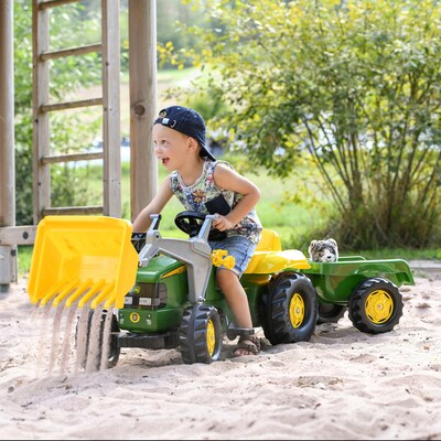 Trettraktor rollyKid John Deere avec Lader