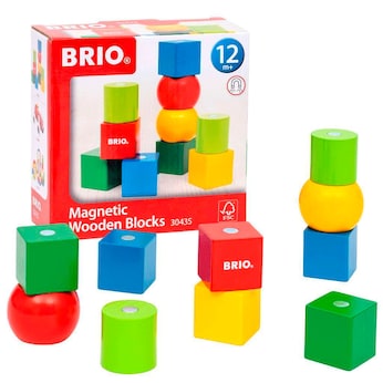 Magnetische Holzbausteine