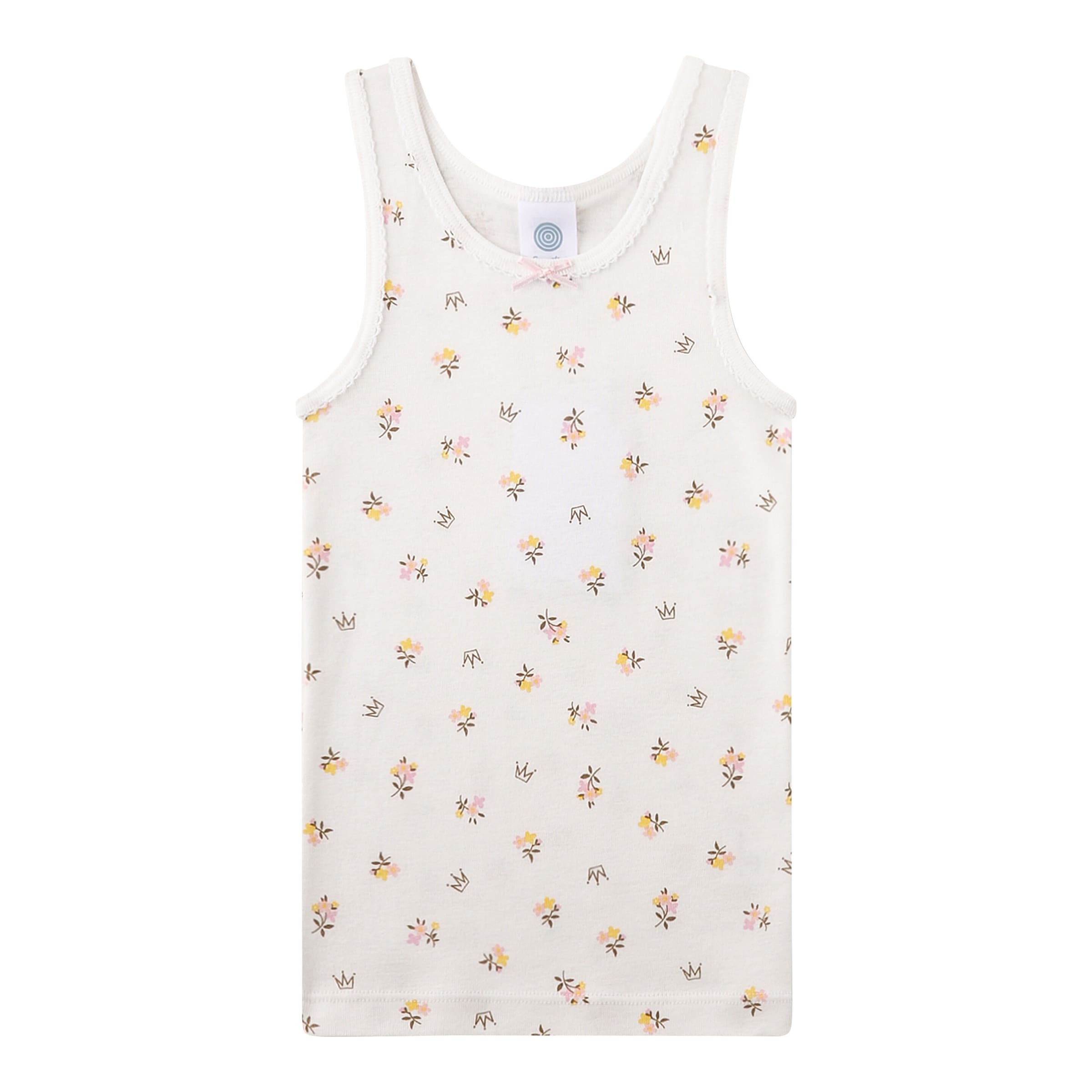 2er-Pack Unterhemden Blumen