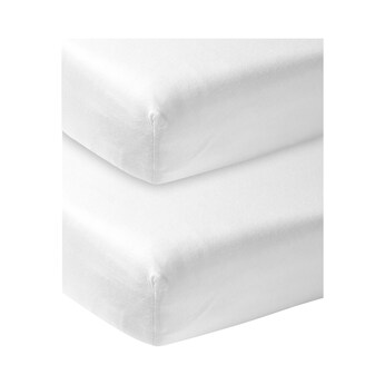 2er-Pack Jersey-Spannbetttücher 50x90 cm