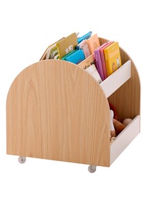 Bücher- und Spielzeugregal auf Rollen Kinderzimmer