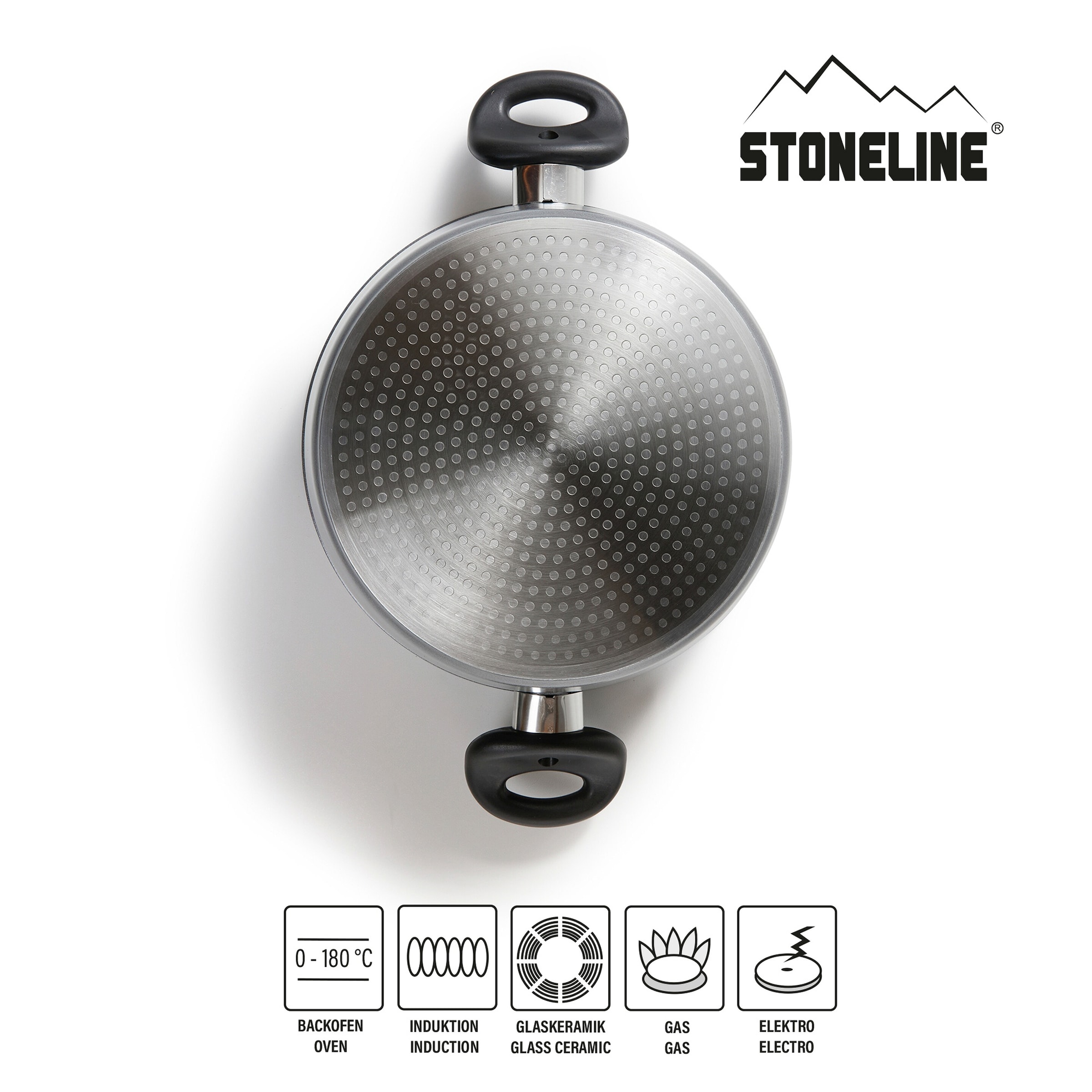 STONELINE® STONELINE XXL Kochtopf 28 cm | mit Deckel