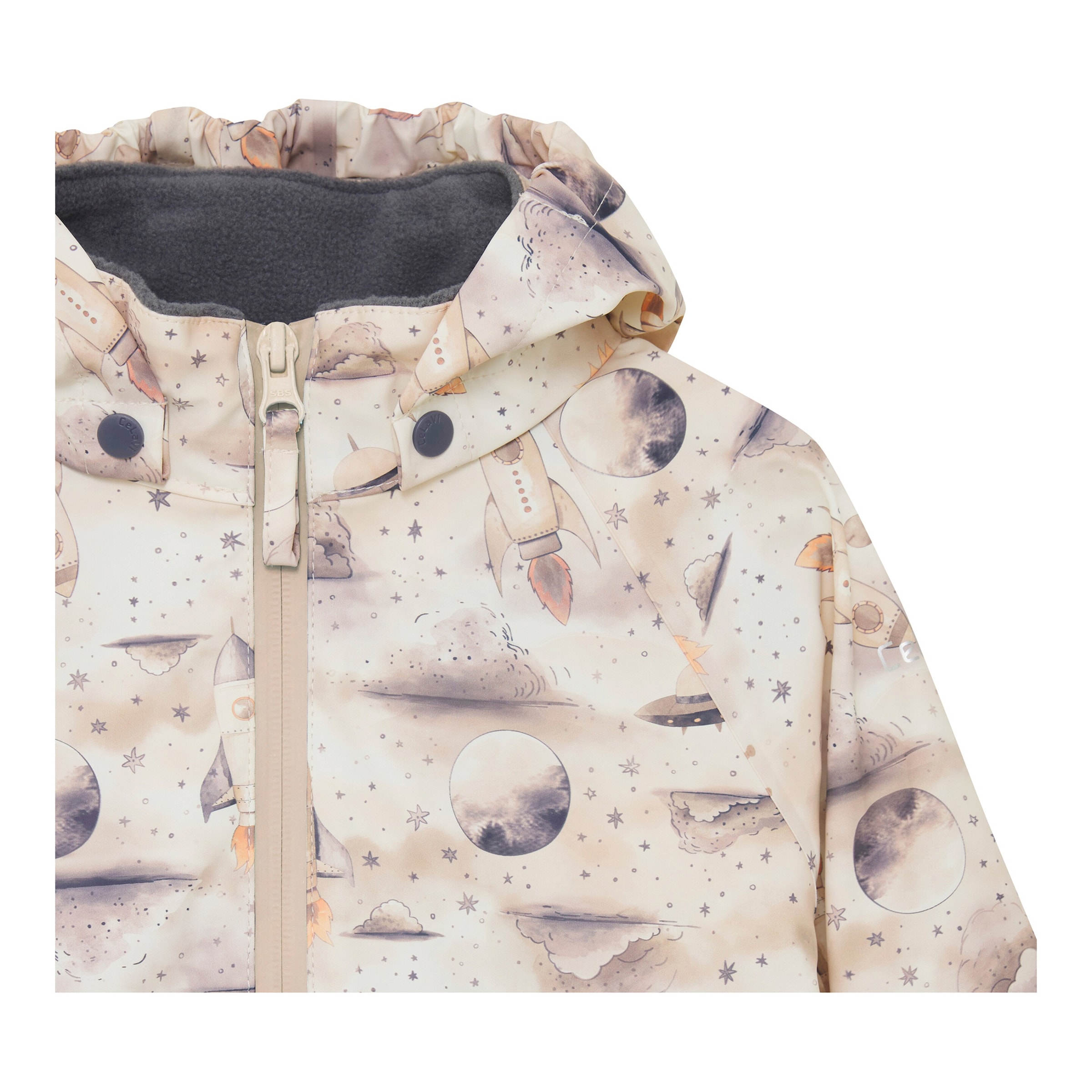 2-tlg. Set Regenjacke und Regenhose Weltall