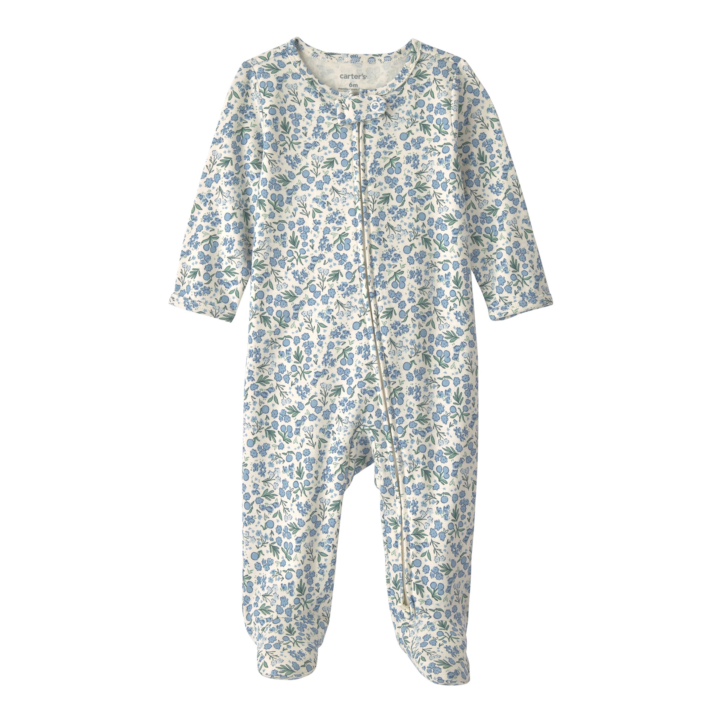 Carter's Schlafoverall mit Fuß Blaubeeren Blumen
