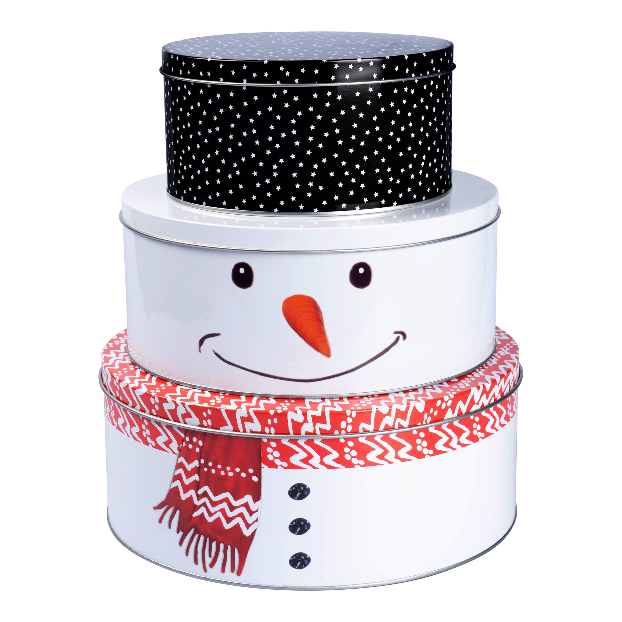 Image of Keksdose "Schneemann", 3 Stück