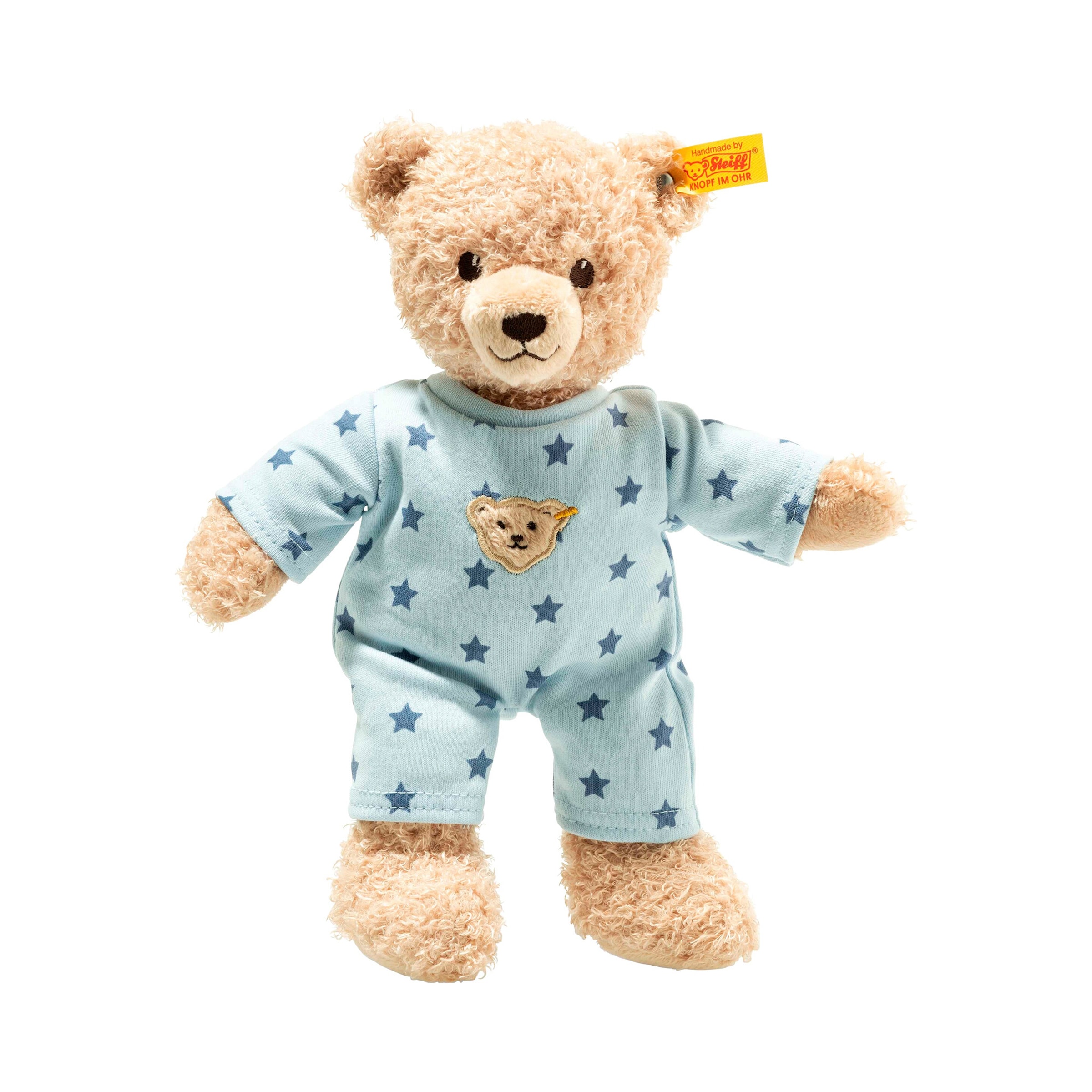 Steiff Nounours pour bebe Teddy and Me avec pyjama 25 cm beige bleu