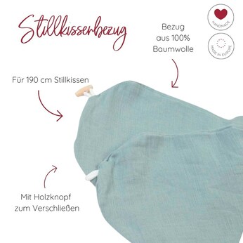 Bezug für Stillkissen Musselin