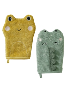 2er-Set Baby Waschhandschuhe OZEAN