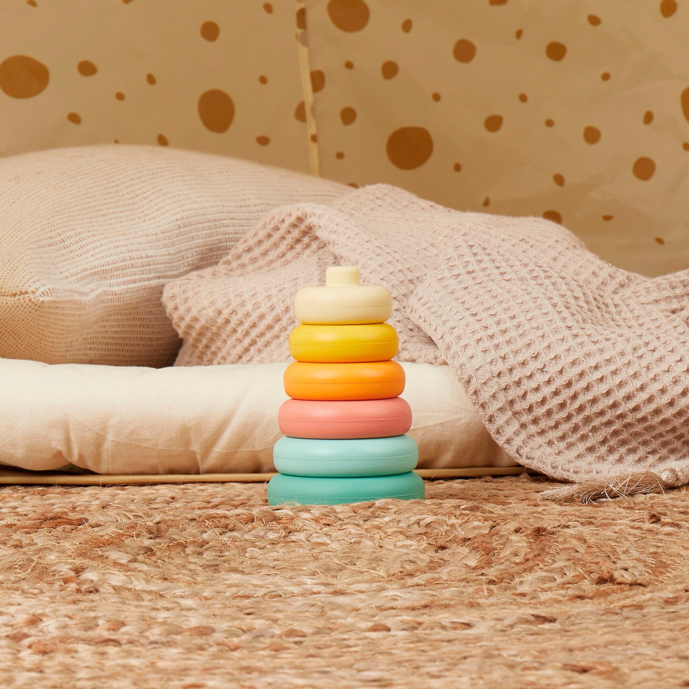Bieco Silikon Baby Stapelturm Tropical Vibes