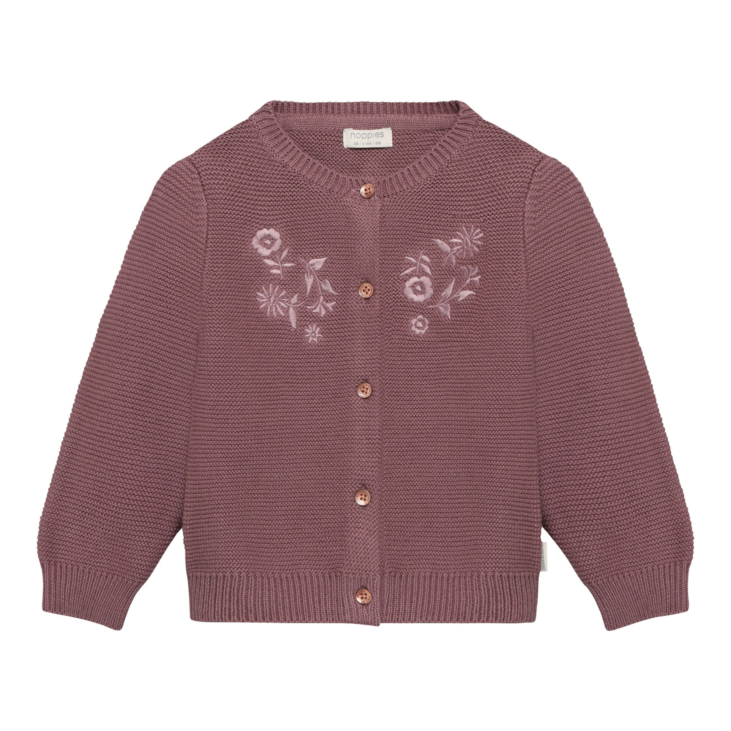 Noppies Strickjacke mit Blumenstickerei