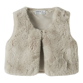Veste sans manches en peluche