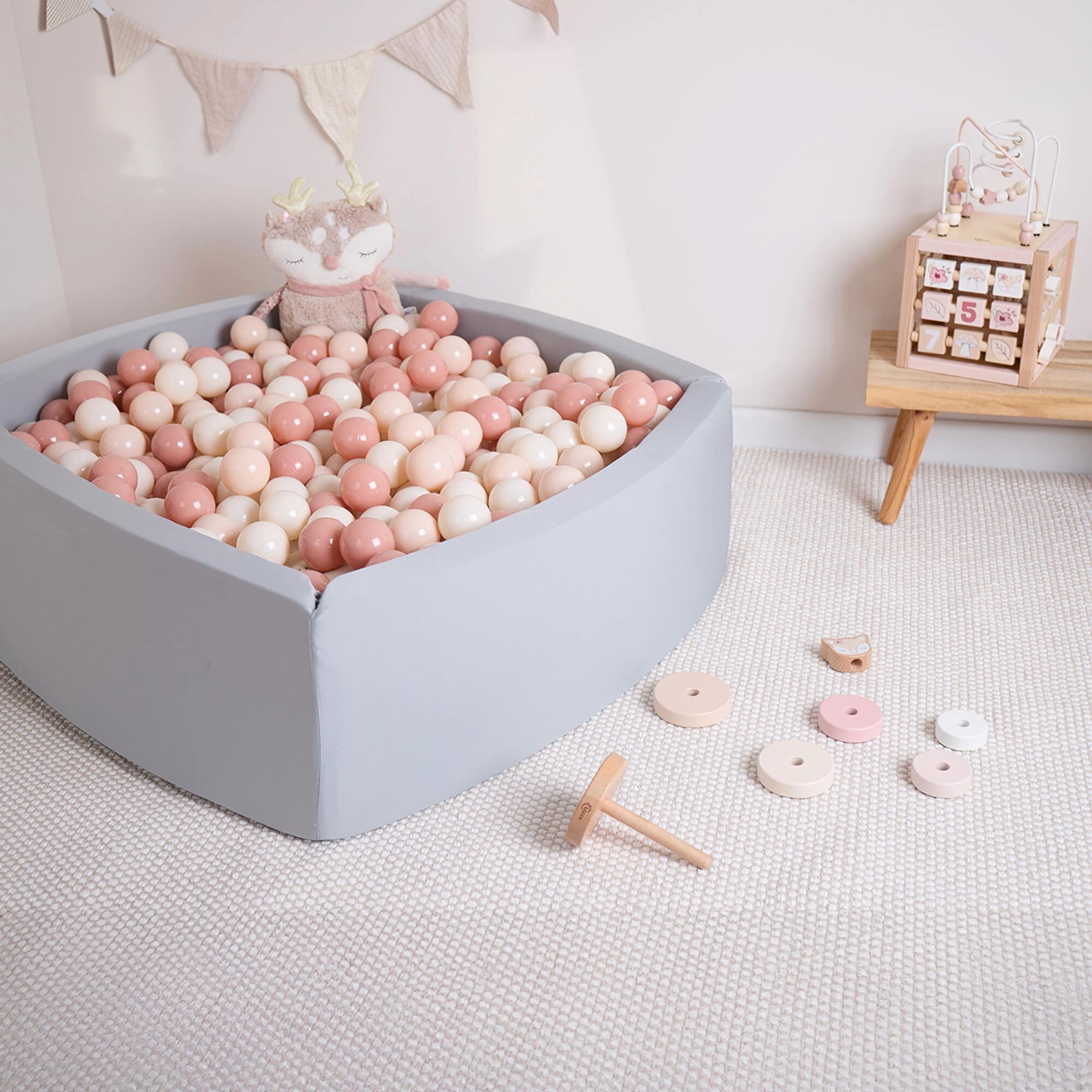 Bieco Bälle für Bällebad Dreamy Flowers 100 Stück