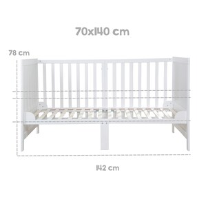 Kombi-Kinderbett 70 x 140 cm mit Matratze  Easy Sleep