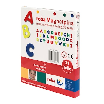 Holzmagnetbuchstaben 31-teilig  