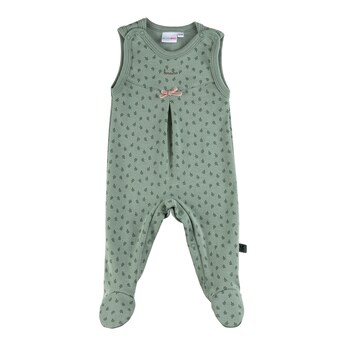 Strampler-Set mit Body langarm Blätter