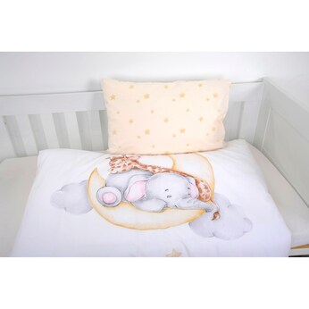 Renforcé Wende-Bettwäsche Sleeping on the moon 40x60 / 100/135 cm