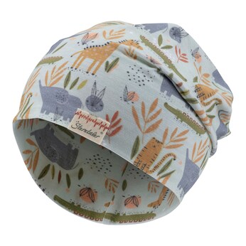Beanie mit UV-Schutz Safaritiere