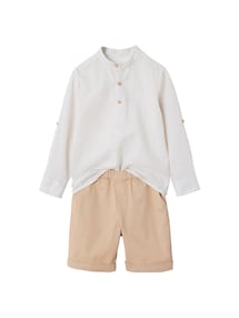 Festliches Jungen-Set: Hemd & Shorts
