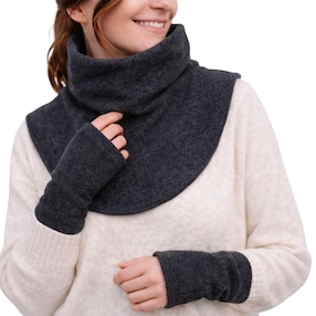 Tragezubehör Fleece Schalkragen und Stulpen